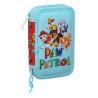 Estuche Escolar con Accesorios The Paw Patrol Funday Azul Rojo 12.5 x 19.5 x 4 cm (28 piezas)