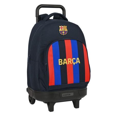 Mochila Escolar con Ruedas F.C. Barcelona Granate Azul marino 33 X 45 X 22 cm