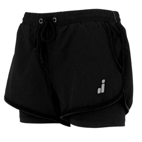 Pantalones Cortos Deportivos para Mujer Joluvi Meta Duo Negro