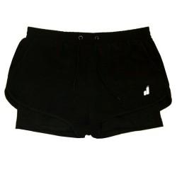 Pantalones Cortos Deportivos para Mujer Joluvi Meta Duo Negro