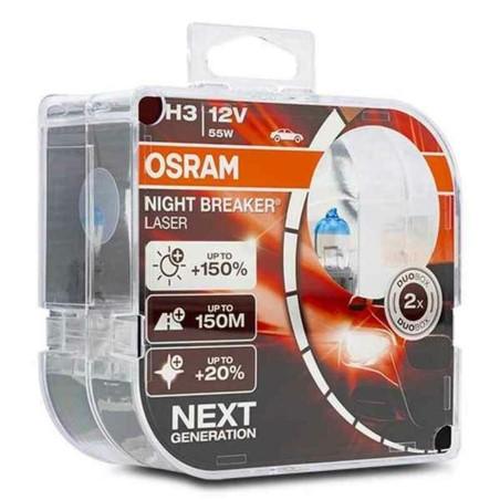 Bombilla para Automóvil OS64151NL-HCB Osram OS64151NL-HCB H3 55W 12V (2 Piezas)