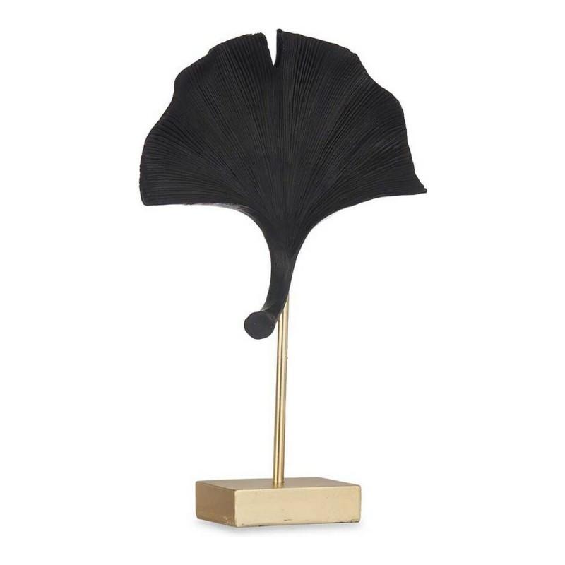 Figura Decorativa Flor Negro poliresina (8 x 37 x 24,5 cm)