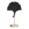 Figura Decorativa Flor Negro poliresina (8 x 37 x 24,5 cm)