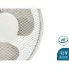 Ventilador de Sobremesa 45 W Blanco