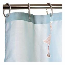 Cortina de Ducha DKD Home Decor Azul