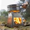 Hornillo de Acero Desmontable para Acampada Flamet InnovaGoods