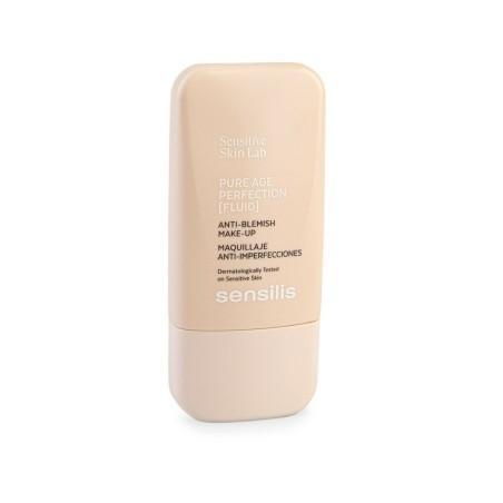 Base de Maquillaje Cremosa Sensilis Pure Age Perfection 02-sand Anti-imperfecciones (30 ml)