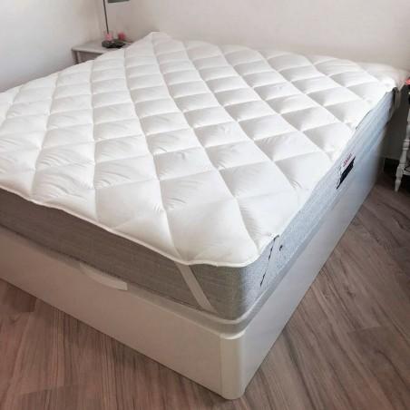 Protector de colchón Naturals Blanco Cama de 135 (135 x 190/200 cm)