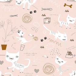 Funda Nórdica Panzup Cats Cama de 150/160 (240 x 220 cm)