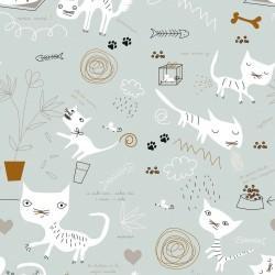 Funda Nórdica Panzup Cats Cama de 150/160 (240 x 220 cm)