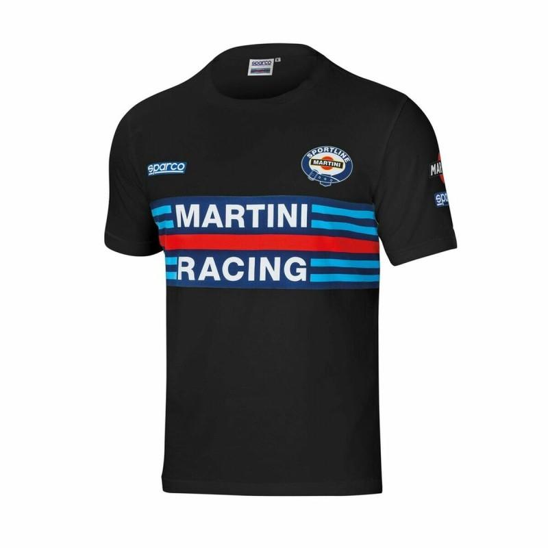 Camiseta de Manga Corta Hombre Sparco Martini Racing Negro