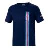 Camiseta de Manga Corta Hombre Sparco Martini Racing Azul marino (Talla S)