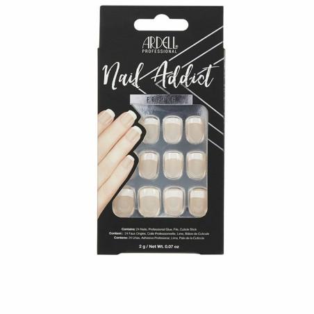 Uñas Postizas Ardell Nail Addict Classic French (24 pcs)