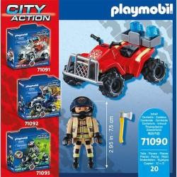 Playset Playmobil City Action Firefighters - Speed Quad 71090