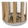 Farol DKD Home Decor Plata Madera Metal (22 x 22 x 32 cm)