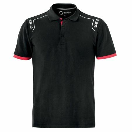 Polo de Manga Corta Hombre Sparco TECH STRETCH Negro