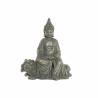 Figura Decorativa DKD Home Decor 38 x 25 x 43 cm Negro Dorado Buda Gris oscuro Oriental Moderno