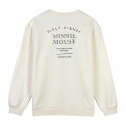 Sudadera sin Capucha Mujer Minnie Mouse Beige TALLA XL