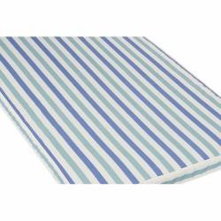 Cojín DKD Home Decor Blanco Azul cielo Azul marino Rayas 190 x 60 x 5 cm (190 x 60 x 5 cm)