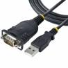 Cable USB a Puerto Serie Startech 1P3FP-USB-SERIAL Negro