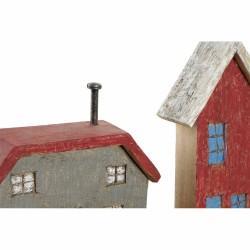 Figura Decorativa DKD Home Decor Multicolor Hierro Casas (60 x 10 x 24 cm)