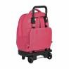 Mochila Escolar con Ruedas Compact BlackFit8 M918 Rosa (33 x 45 x 22 cm)