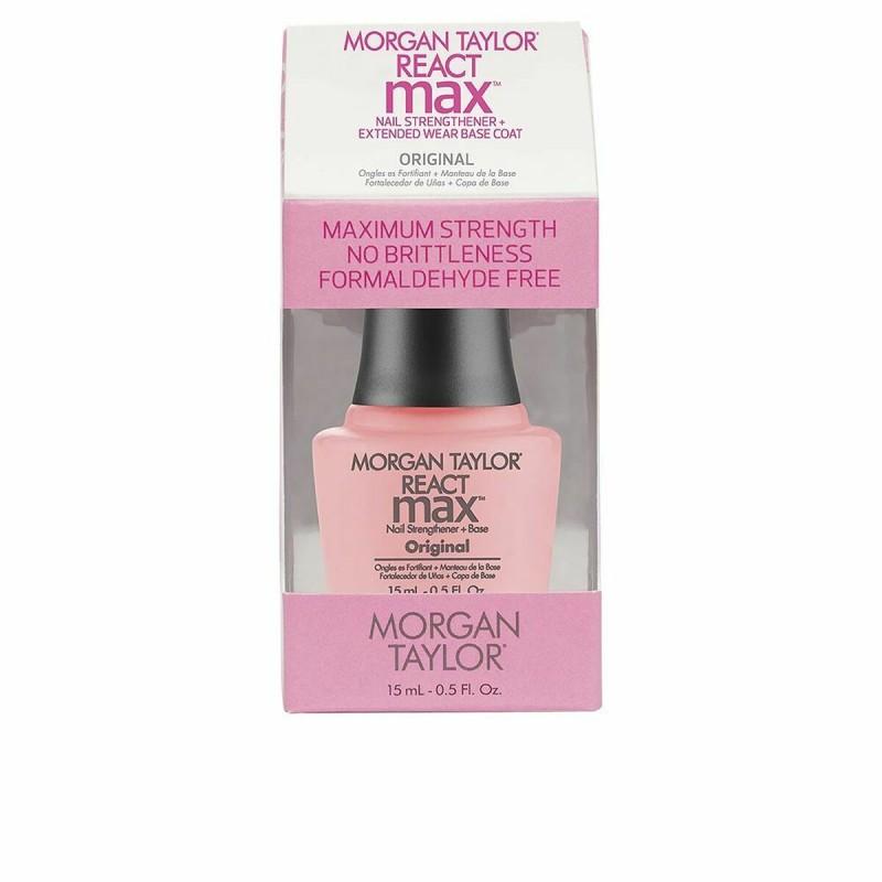 Endurecedor de Uñas Morgan Taylor React Max Original 2 en 1 Capa base 15 ml