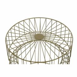 Mesa auxiliar DKD Home Decor Dorado Metal (40,5 x 40,5 x 46 cm)