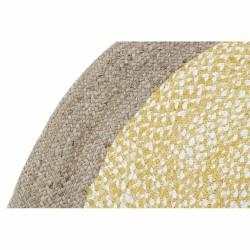 Alfombra DKD Home Decor Marrón Blanco Amarillo (200 x 200 x 1 cm)