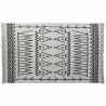 Alfombra DKD Home Decor 160 x 250 x 0,7 cm Negro Poliéster Algodón Blanco Ikat Boho