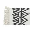 Alfombra DKD Home Decor 160 x 250 x 0,7 cm Negro Poliéster Algodón Blanco Ikat Boho