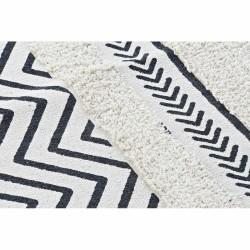 Alfombra DKD Home Decor Negro Zig-zag Blanco (160 x 226 x 0,7 cm)