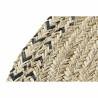 Alfombra DKD Home Decor 140 x 0,5 x 140 cm Natural Poliéster Bicolor Tropical