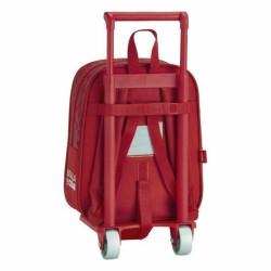 Mochila Escolar con Ruedas 805 Real Sporting de Gijón 611972280 Rojo