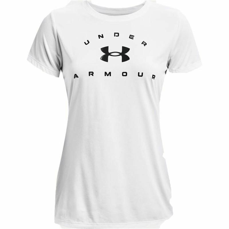 Camiseta de Manga Corta Mujer Under Armour Tech Solid Blanco