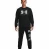 Camiseta de Manga Larga Hombre Under Armour Logo Crew Negro