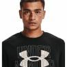 Camiseta de Manga Larga Hombre Under Armour Logo Crew Negro