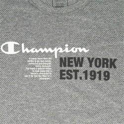 Camiseta de Manga Corta Hombre Champion  Crewneck Gris oscuro