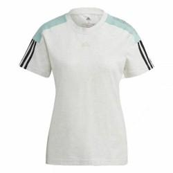 Camiseta de Manga Corta Adidas Logo Colorblock Beige