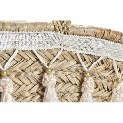 Bolso DKD Home Decor Blanco Multicolor Natural Metal 59 x 16 x 30 cm