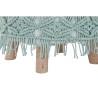 Reposapiés DKD Home Decor 53 x 53 x 31 cm Natural Madera Marrón Verde 50 x 50 x 30 cm Macramé Boho