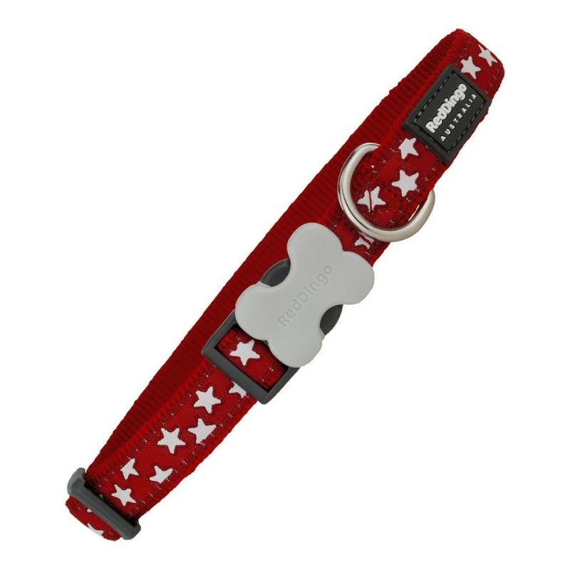 Collar para Perro Red Dingo Liso Estrella Estrellas (1,5 x 24-36 cm)