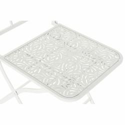 Silla de Jardín DKD Home Decor Blanco Metal 40 x 48 x 93 cm