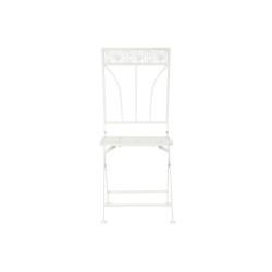 Silla de Jardín DKD Home Decor Blanco Metal 40 x 48 x 93 cm