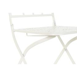 Silla de Jardín DKD Home Decor Blanco Metal 40 x 48 x 93 cm