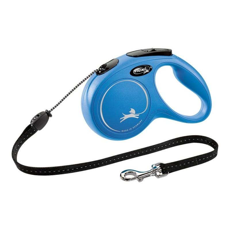 Correa para Perro Flexi NEW CLASSIC Azul Talla M 5 m