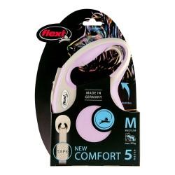 Correa para Perro Flexi NEW COMFORT Rosa Talla M