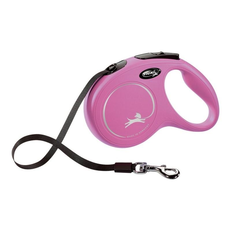 Correa para Perro Flexi NEW CLASSIC 3m Rosa Talla XS