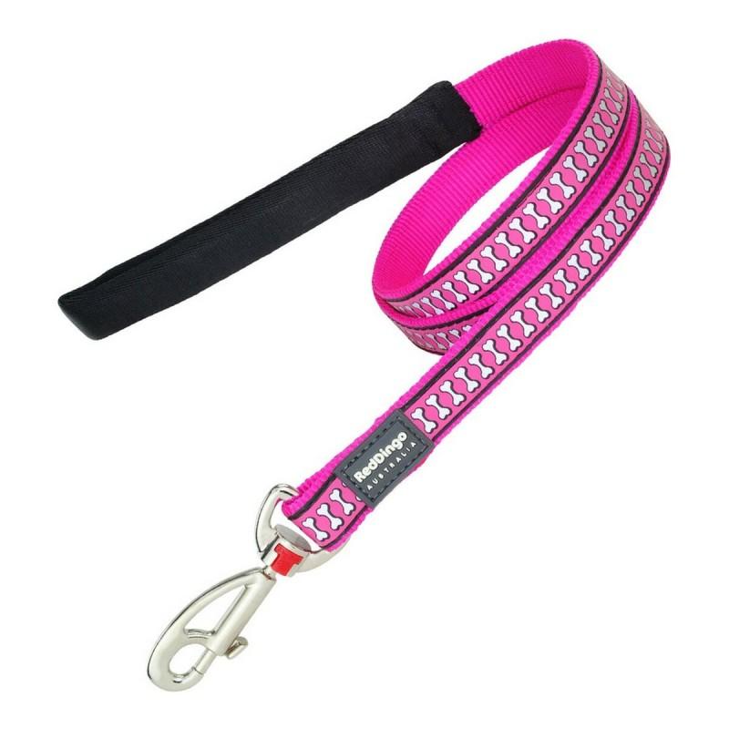 Correa para Perro Red Dingo Reflectante Fucsia (1,2 x 120 cm)