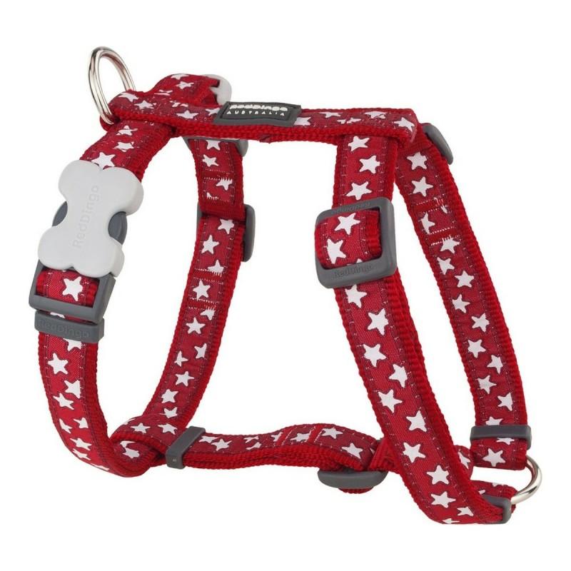 Arnés para Perro Red Dingo Style Rojo Estrella Blanco 46-76 cm